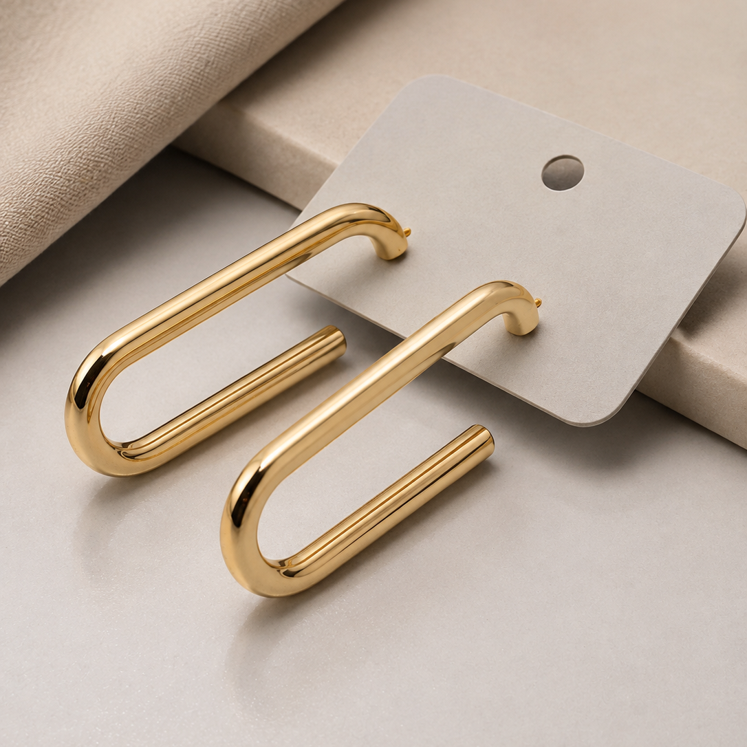 Twin Link Earrings