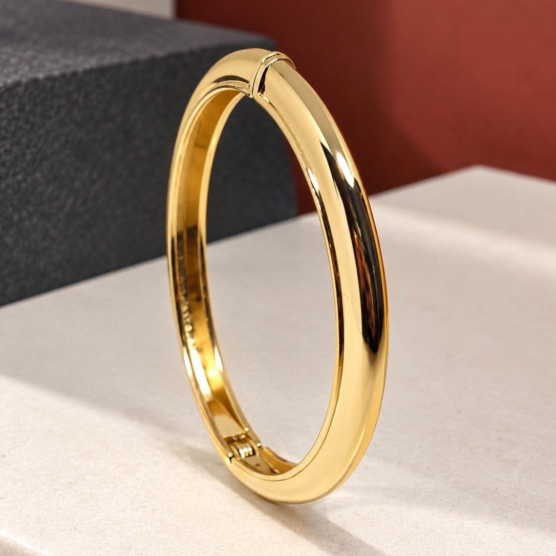 Chunky Domed Hinge Bangle