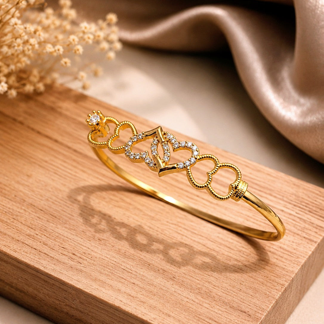 Heart Cutout Bangle