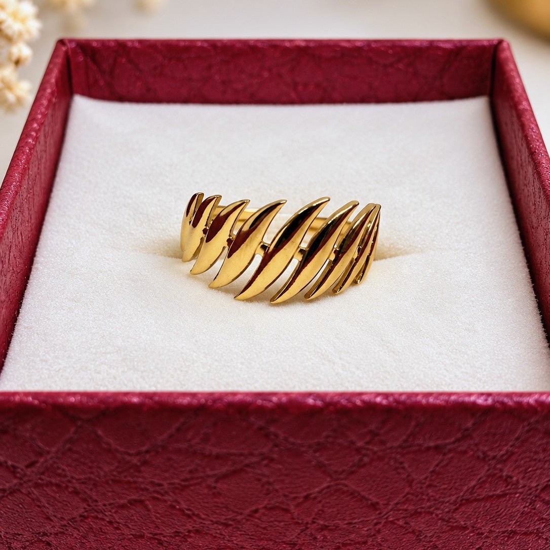 Ridged Band Ring