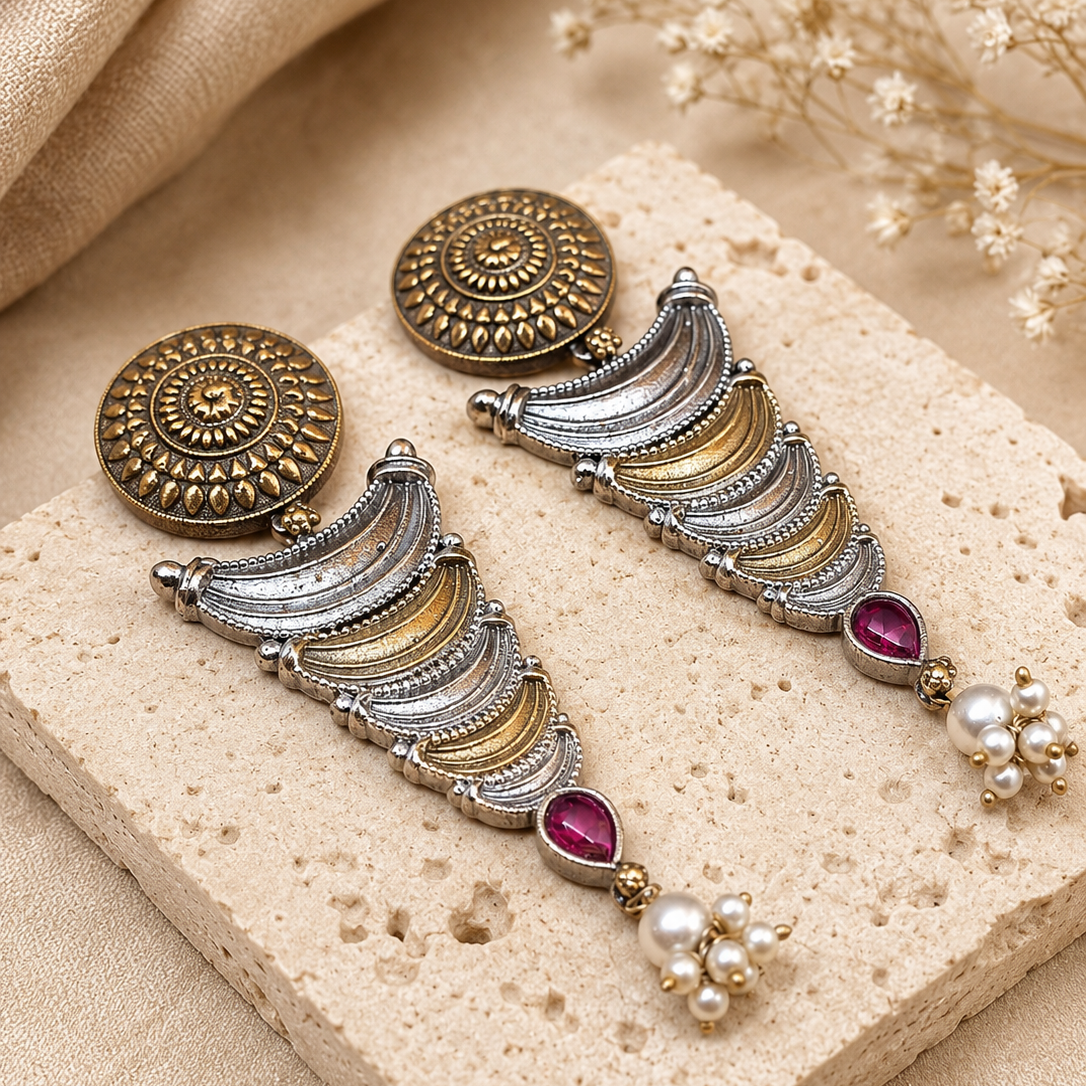 Sunburst Cascade Earrings