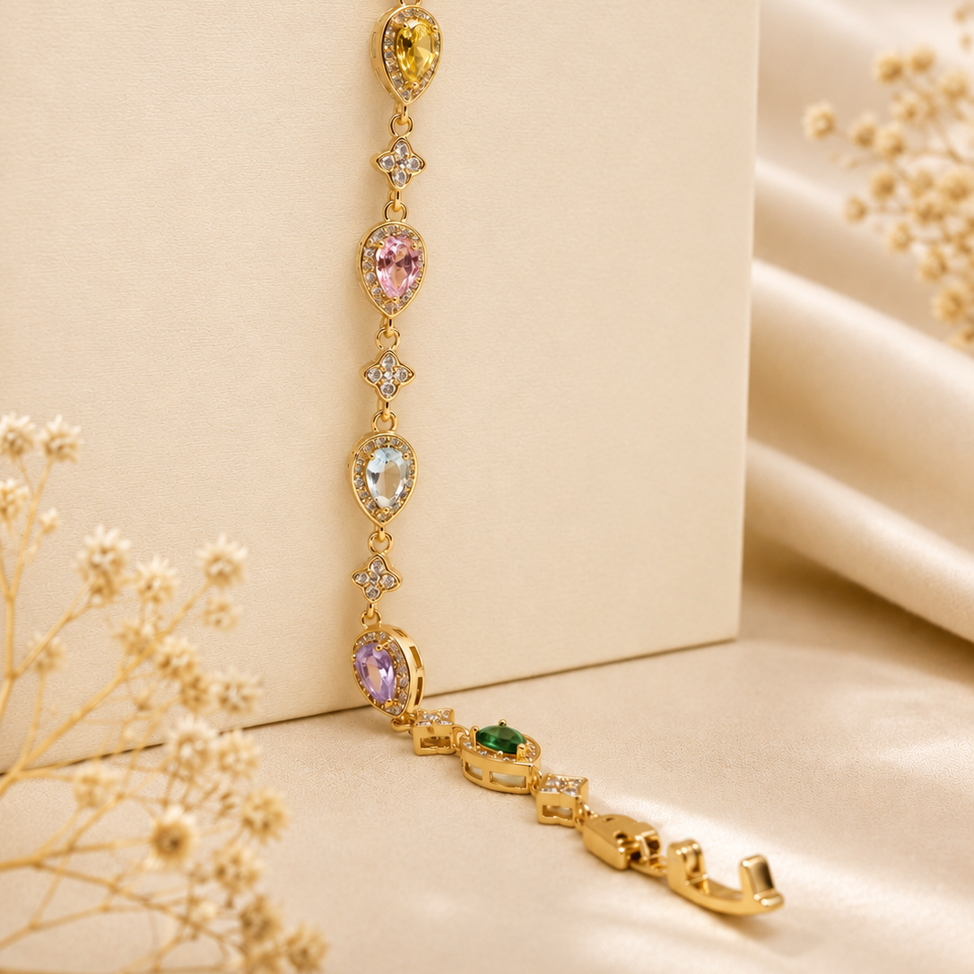 Teardrop Halo Bracelet