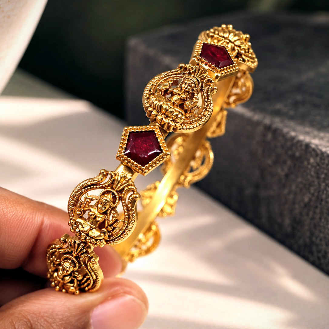 Goddess Medallion Temple Bangle