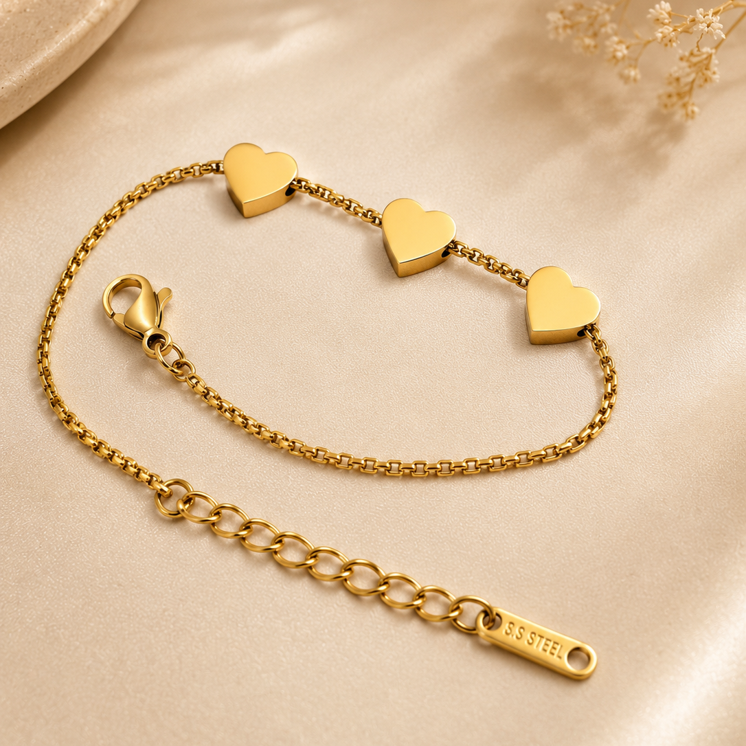 Triple Heart Bracelet