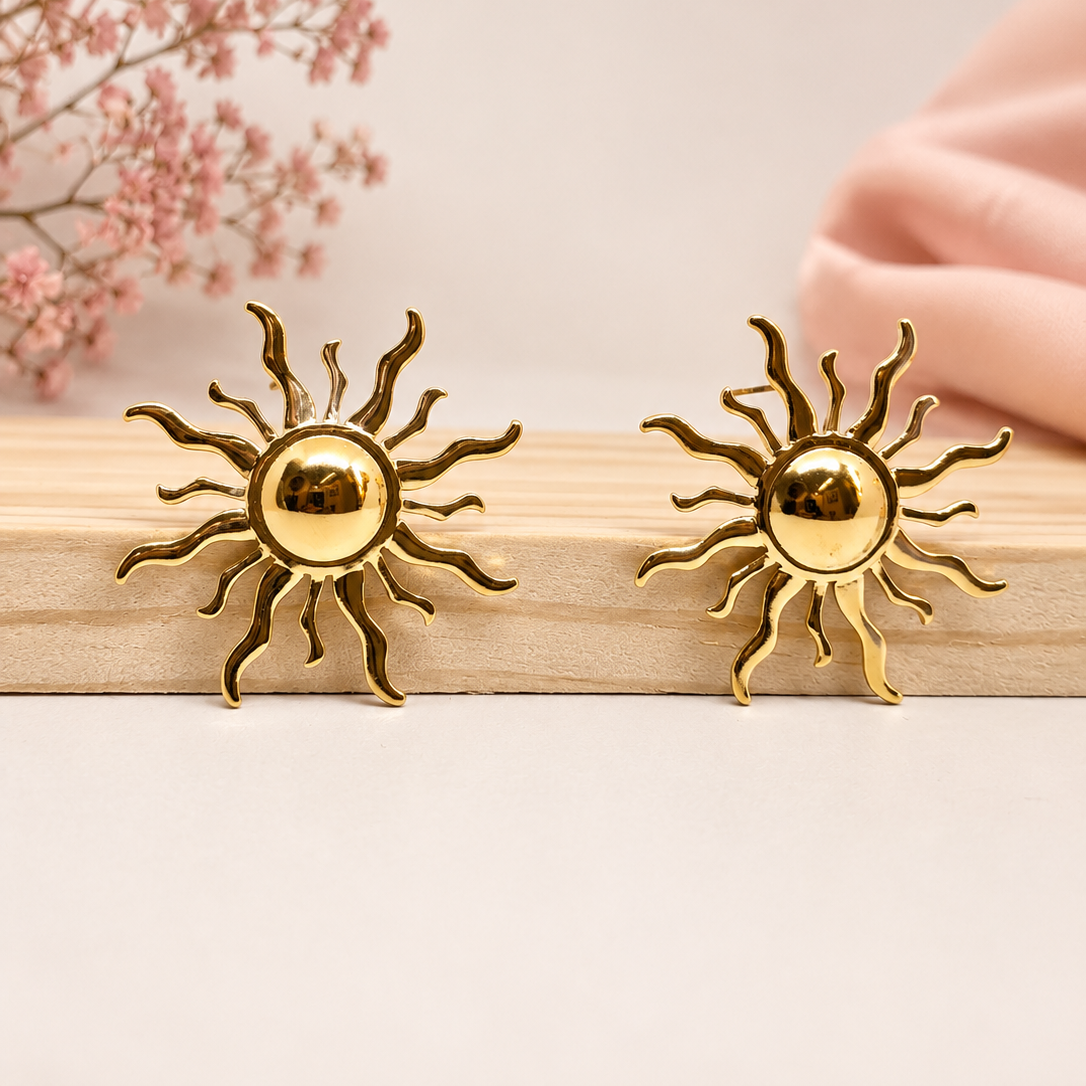 Sunburst Stud Earrings