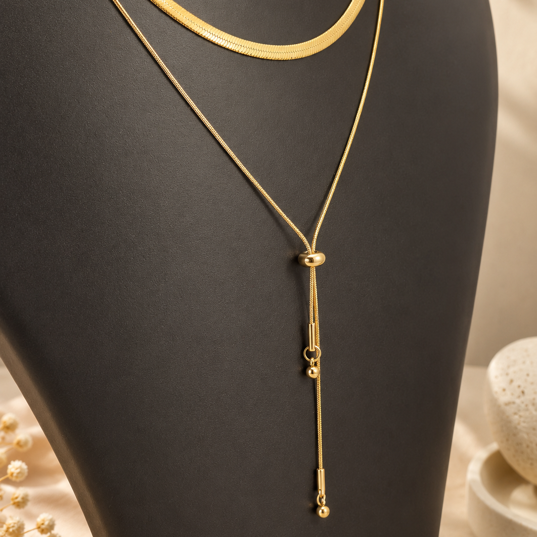 Layered Lariat Necklace