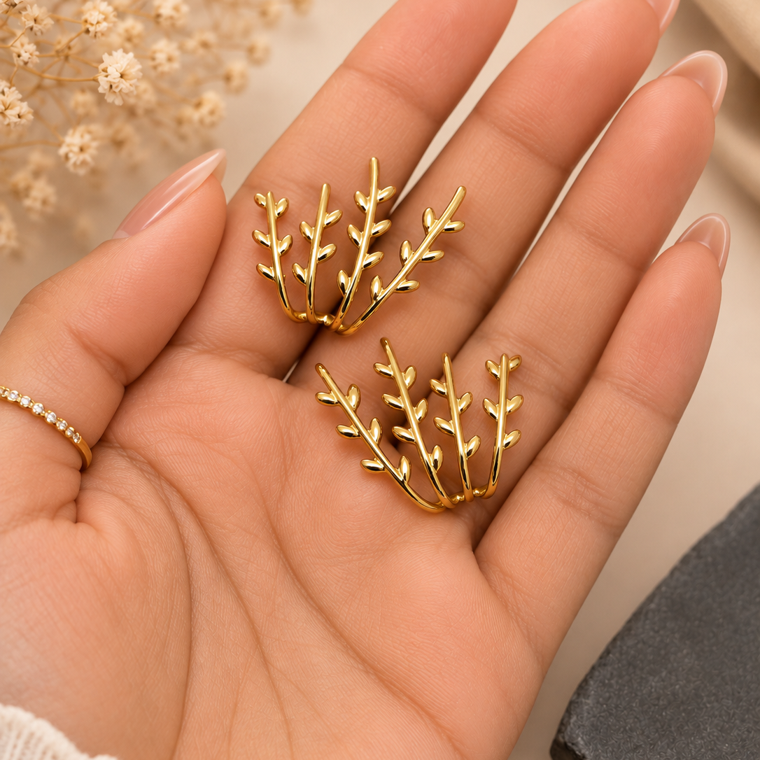 Branch Leaf Earrings