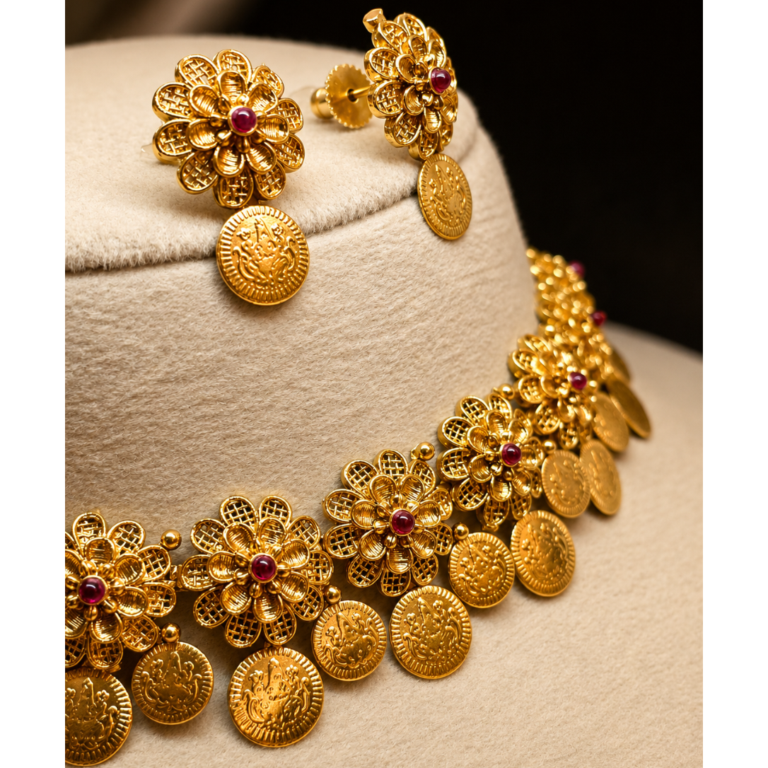 Coin Blossom Necklace