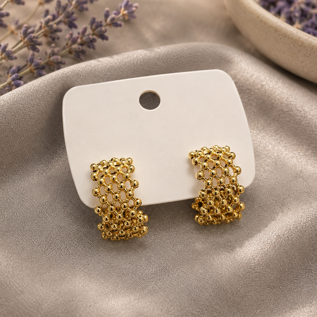 Bead Curl Earrings