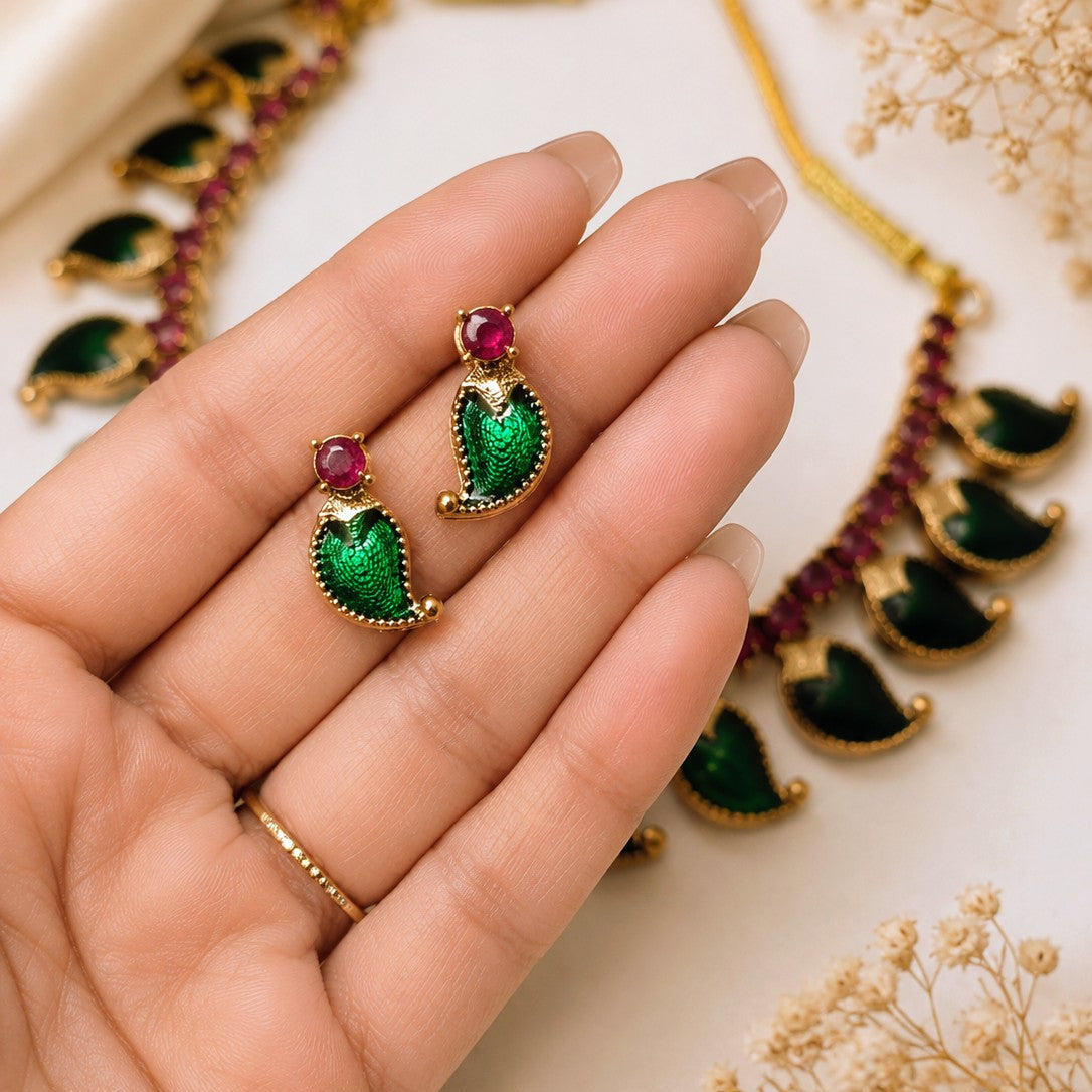 Mango Enamel Choker Set