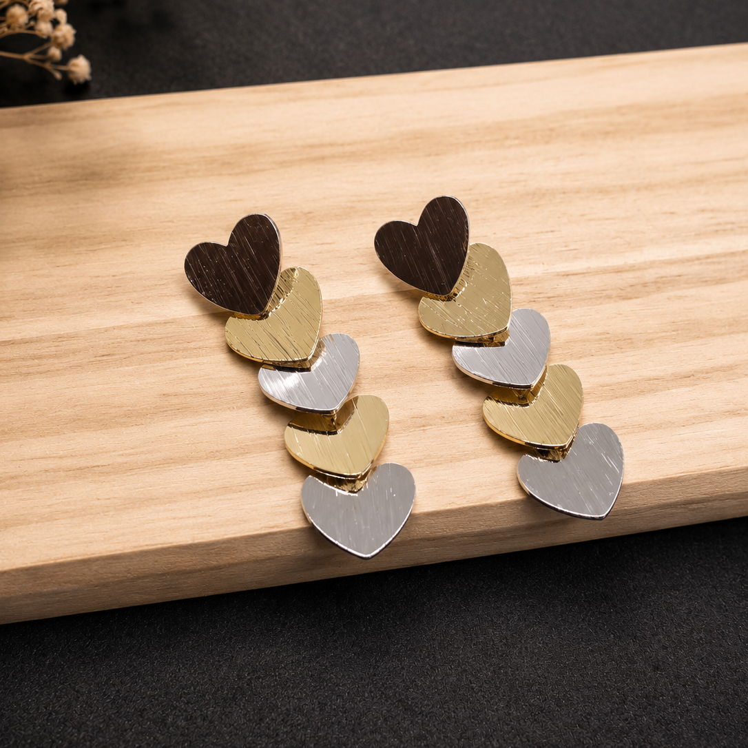 Cascade Heart Earrings