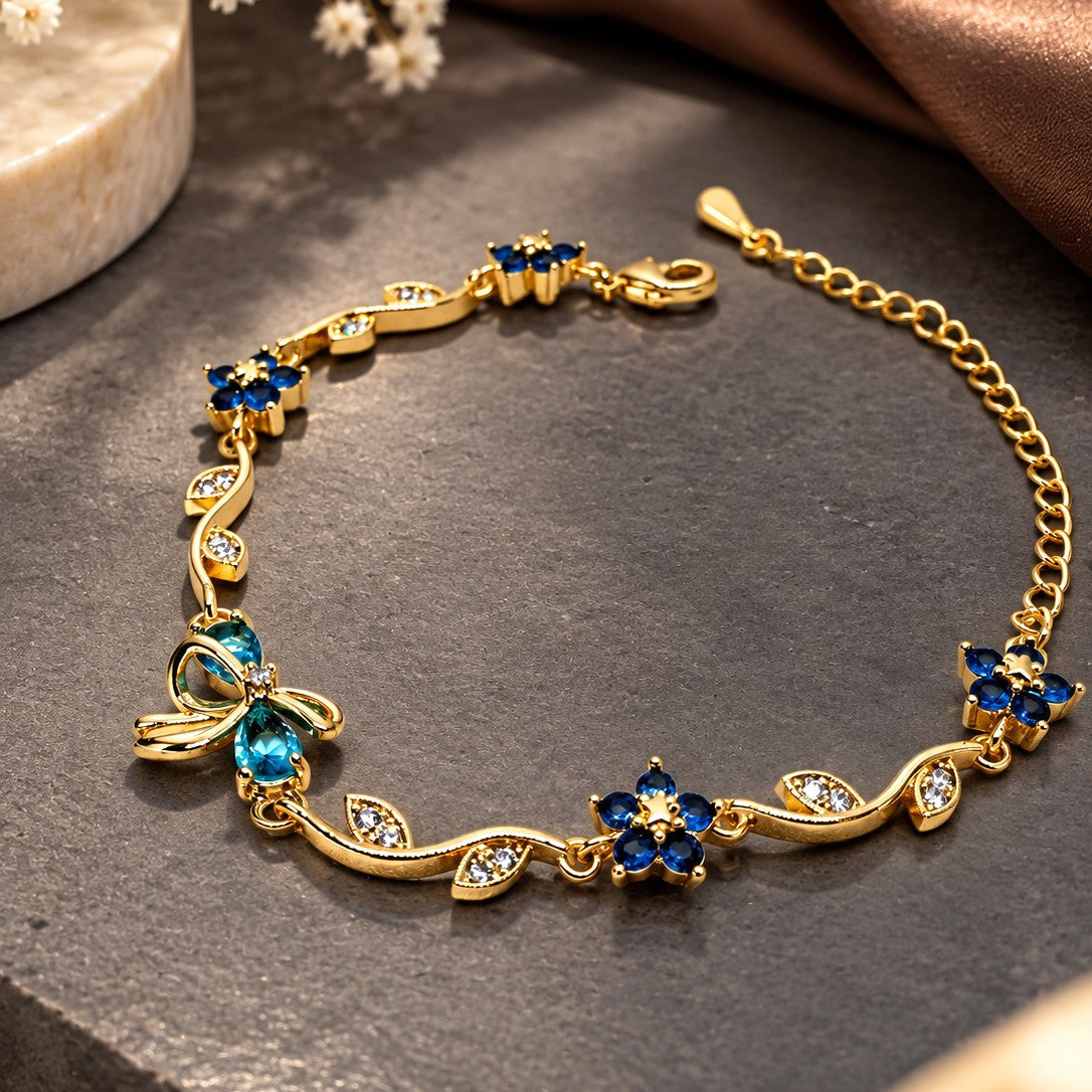 Bow Vine Leaf Bracelet
