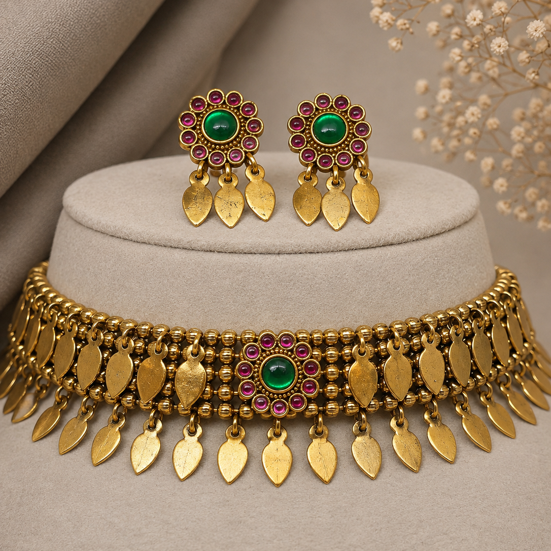 Elakkathali Floral Choker