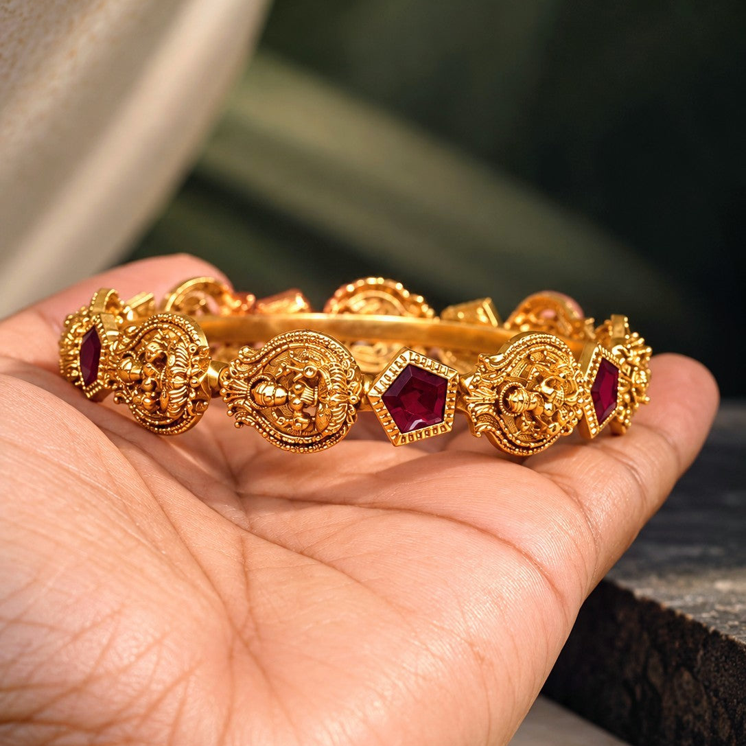 Goddess Medallion Temple Bangle