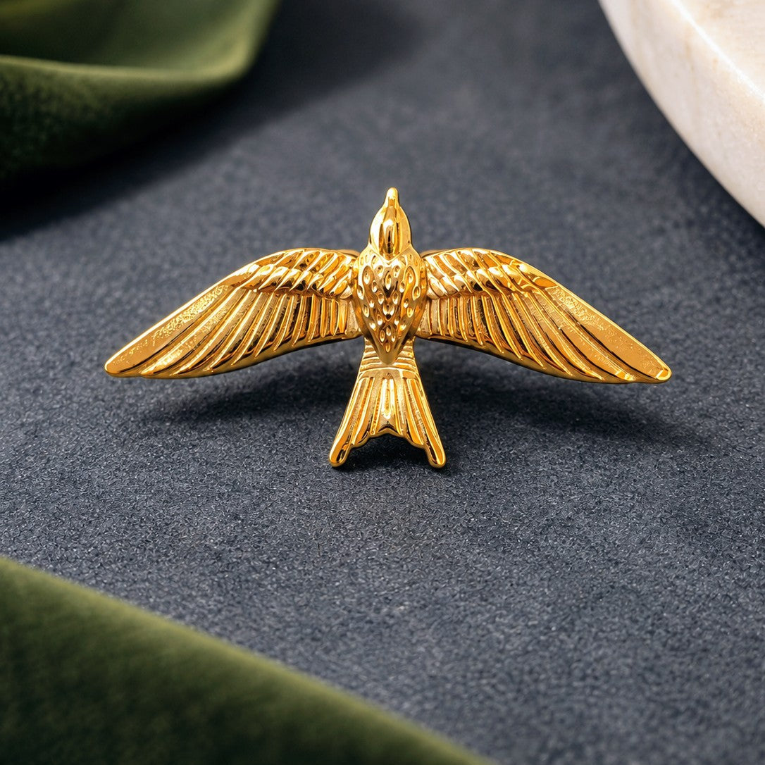 Wide Wing Swallow Cocktail Ring
