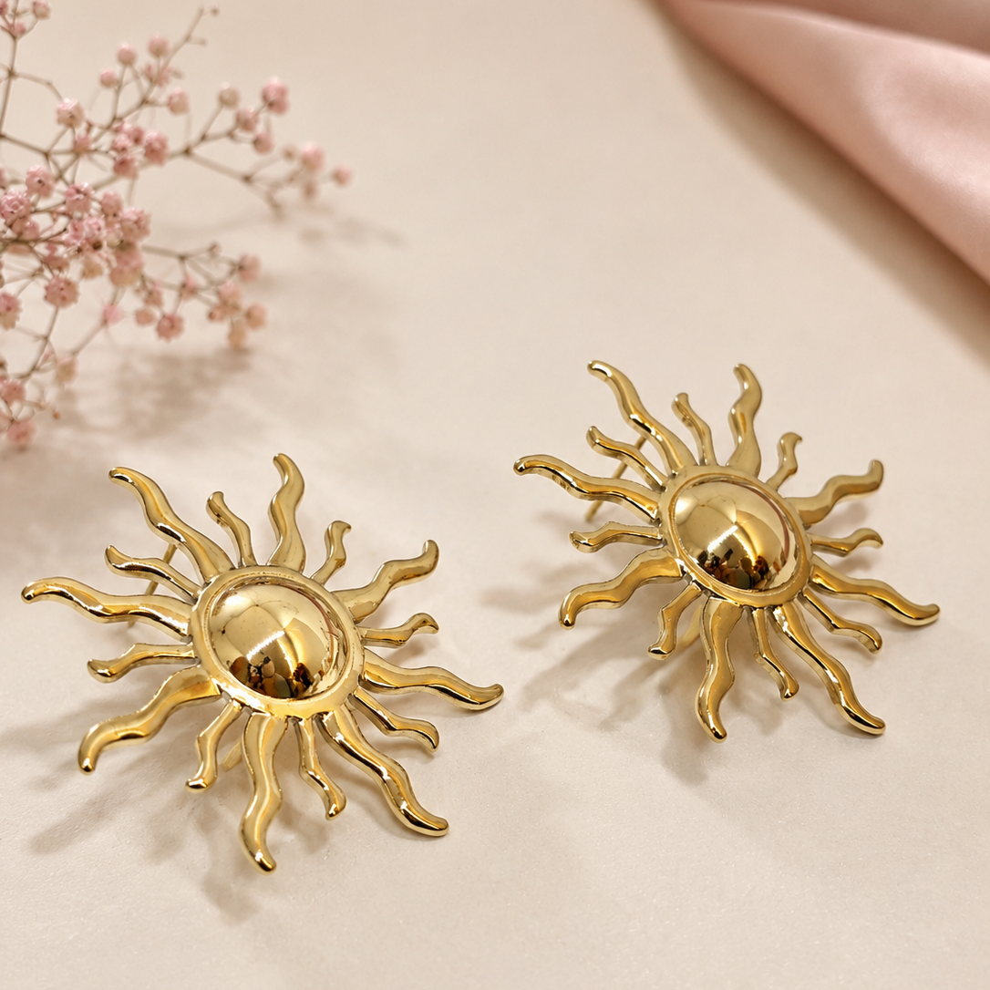 Sunburst Stud Earrings