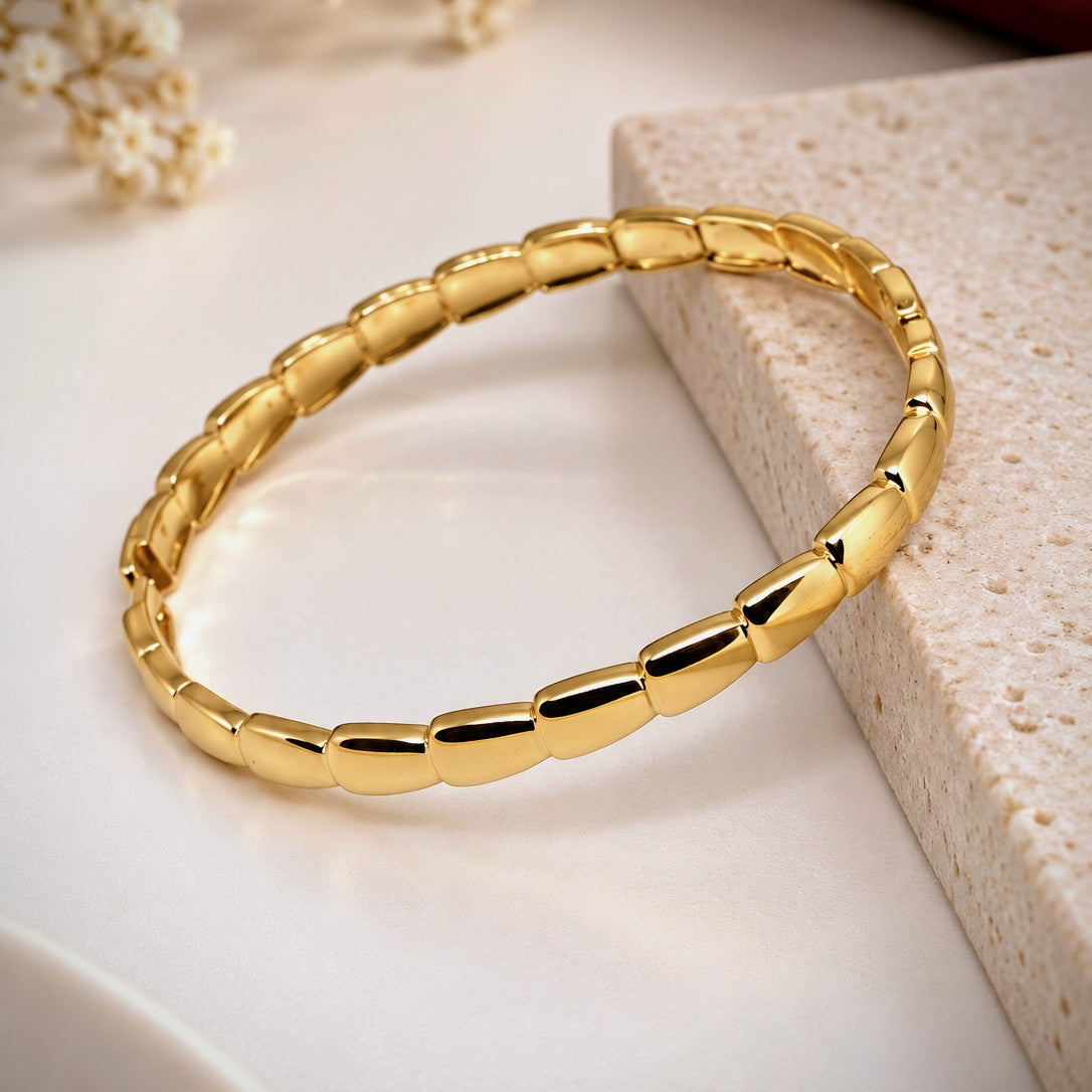Tapered Link Bangle Bracelet