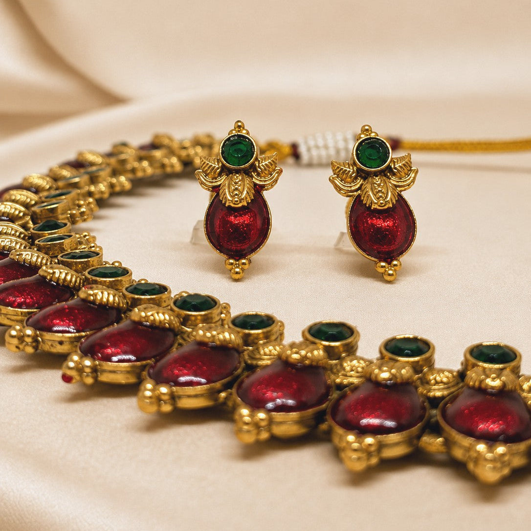 Grand Temple Fringe Necklace