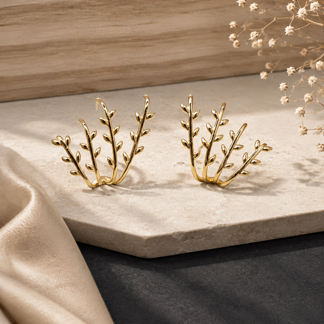 Branch Leaf Earrings