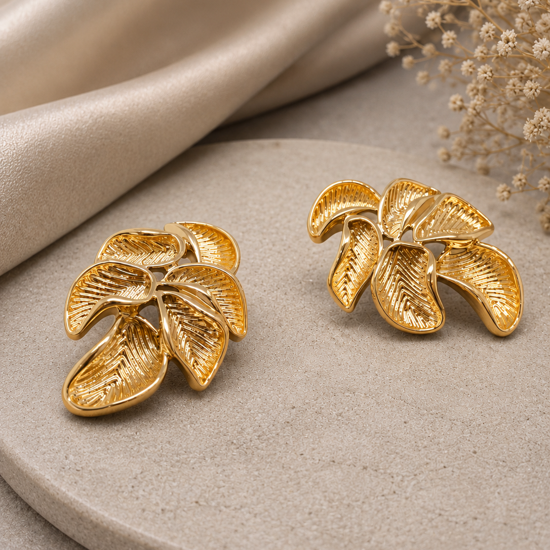 Leaf Cluster Studs