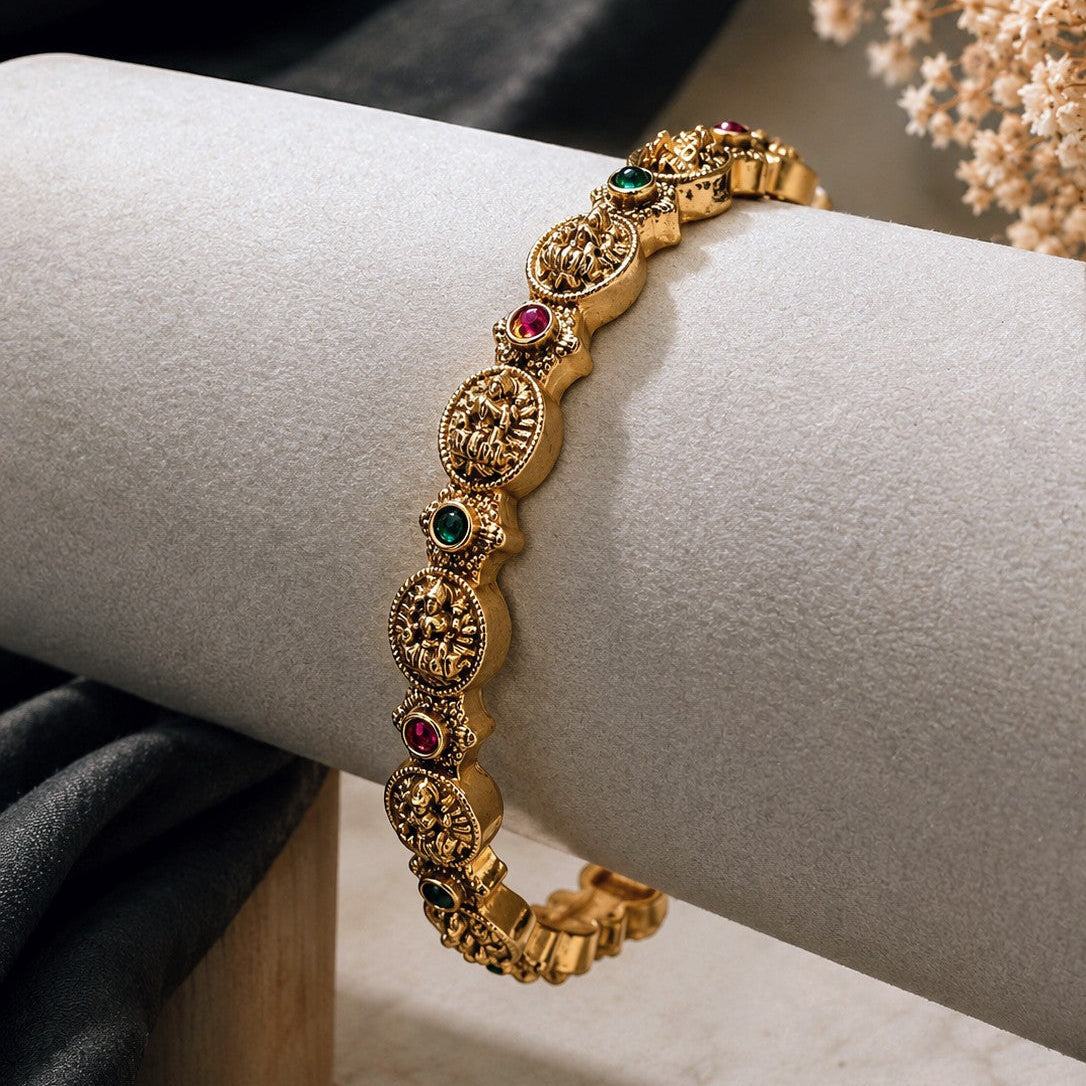 Coin Accent Bangle Pair