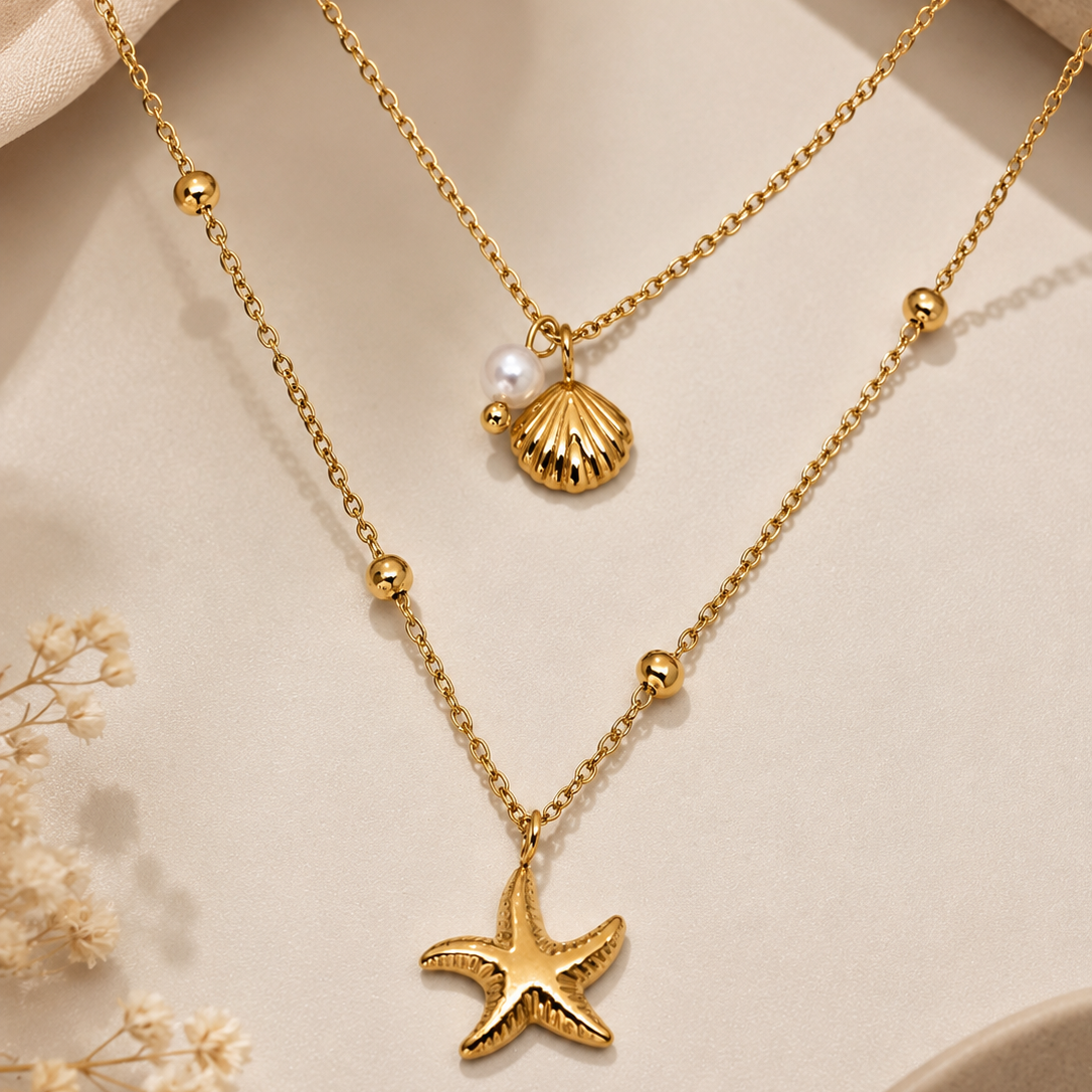 Shell Star Necklace
