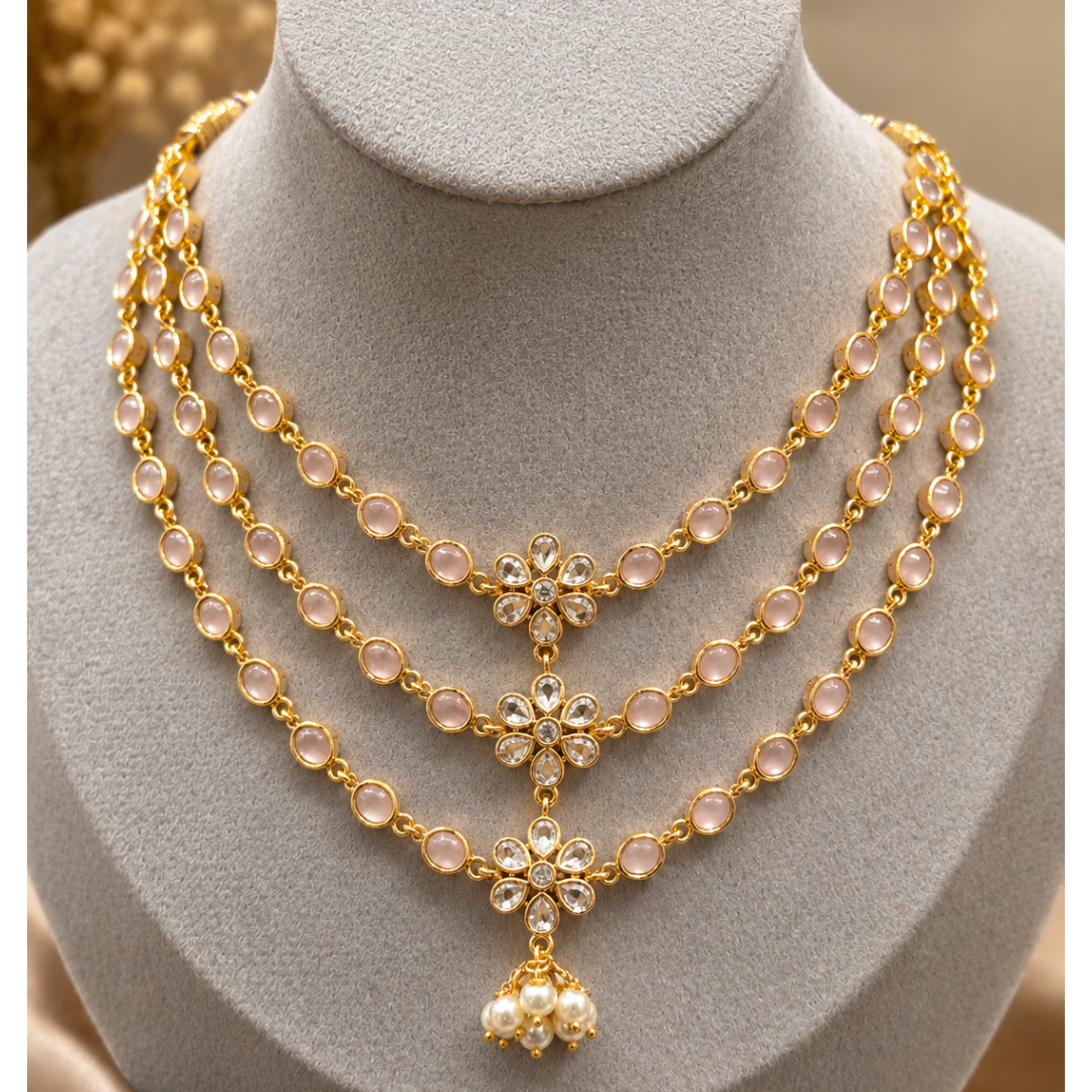 Blush Cascade Necklace
