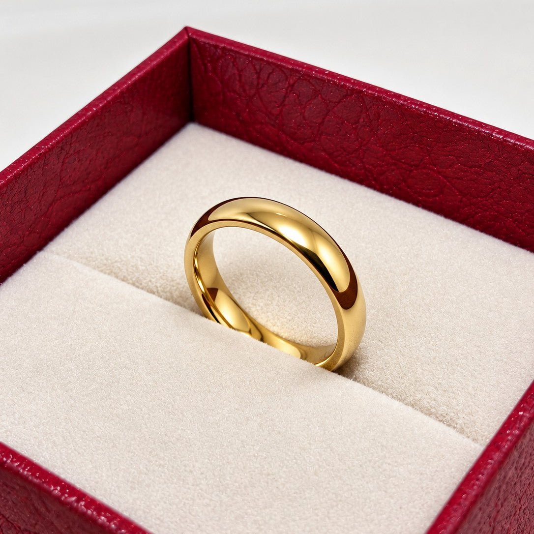 Grooved Band Ring