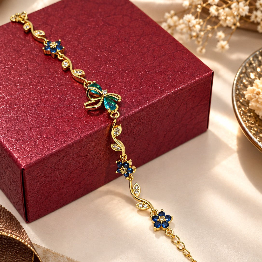 Bow Vine Leaf Bracelet