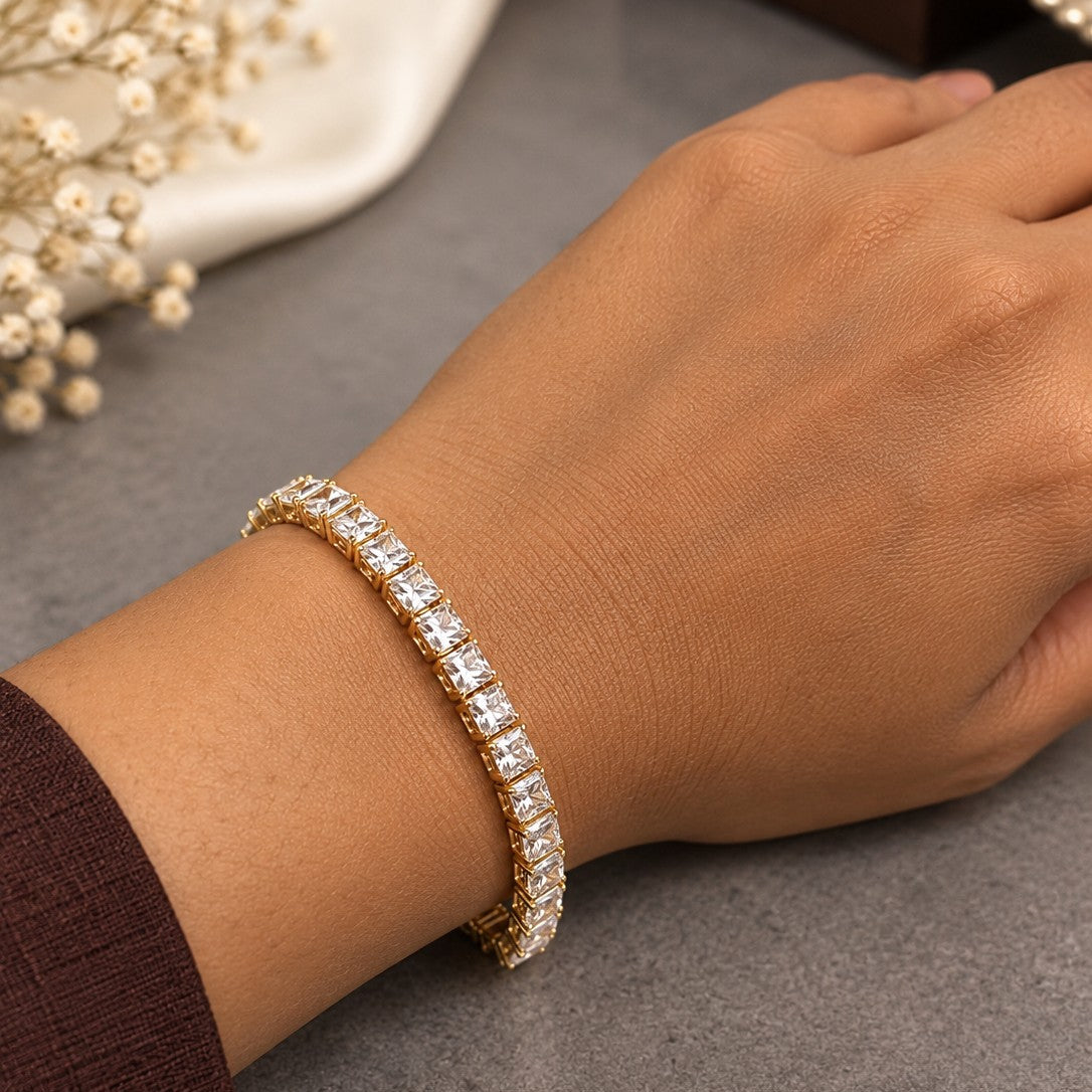 Emerald Cut Tennis Bracelet