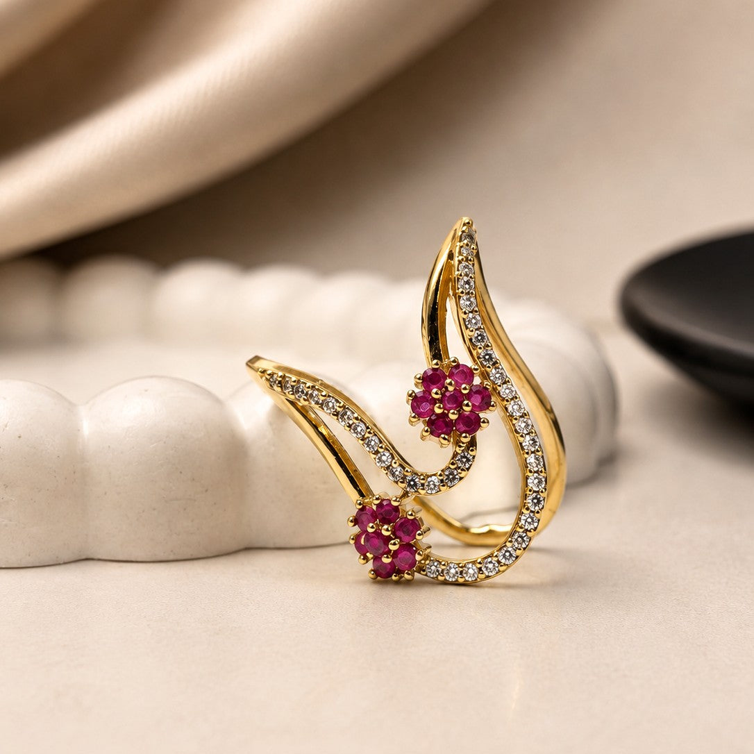 Floral Wave Ring