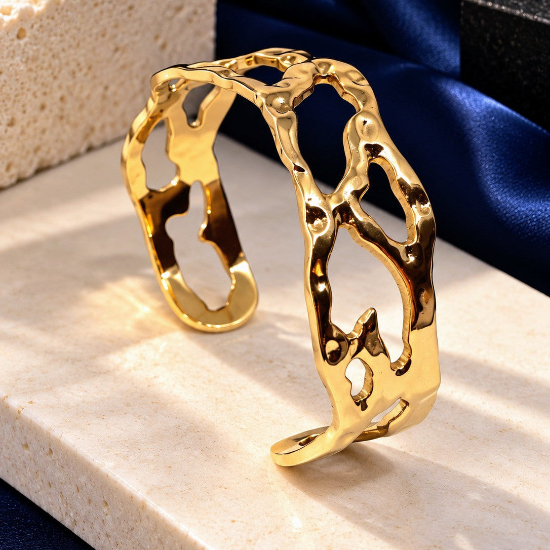 Molten Openwork Wide Cuff