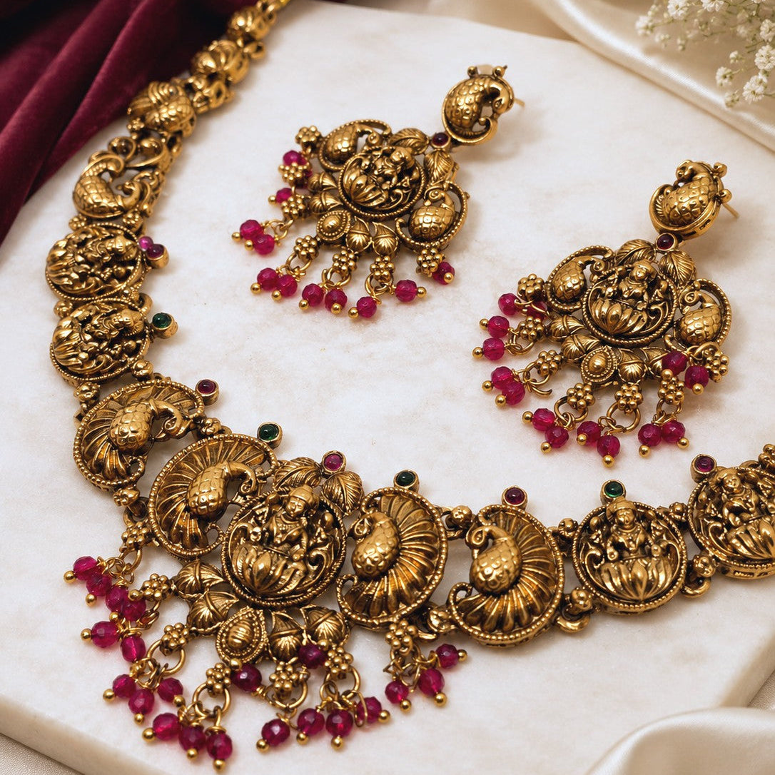 Temple Deity Pendant Necklace