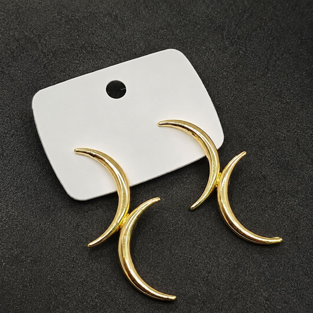 Double Crescent Earrings