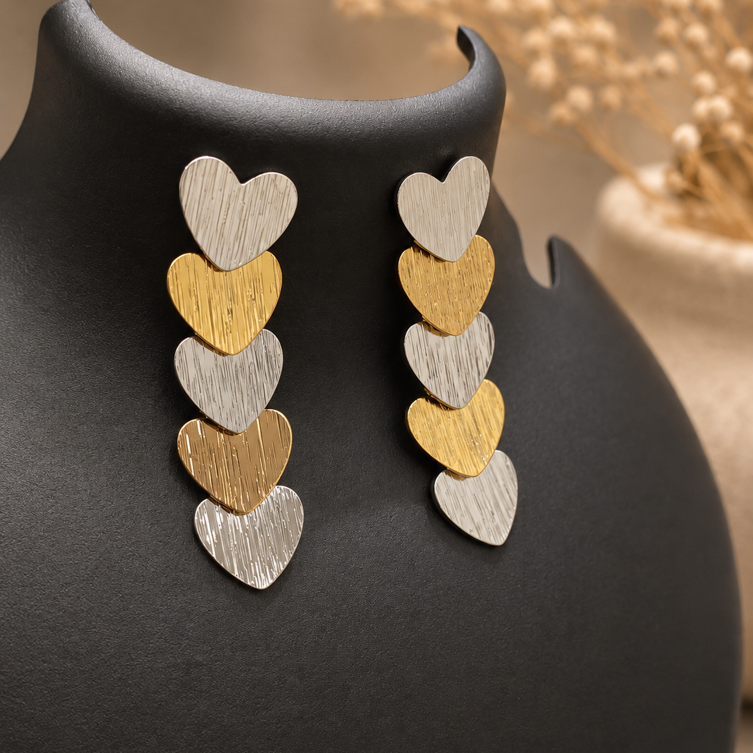 Cascade Heart Earrings