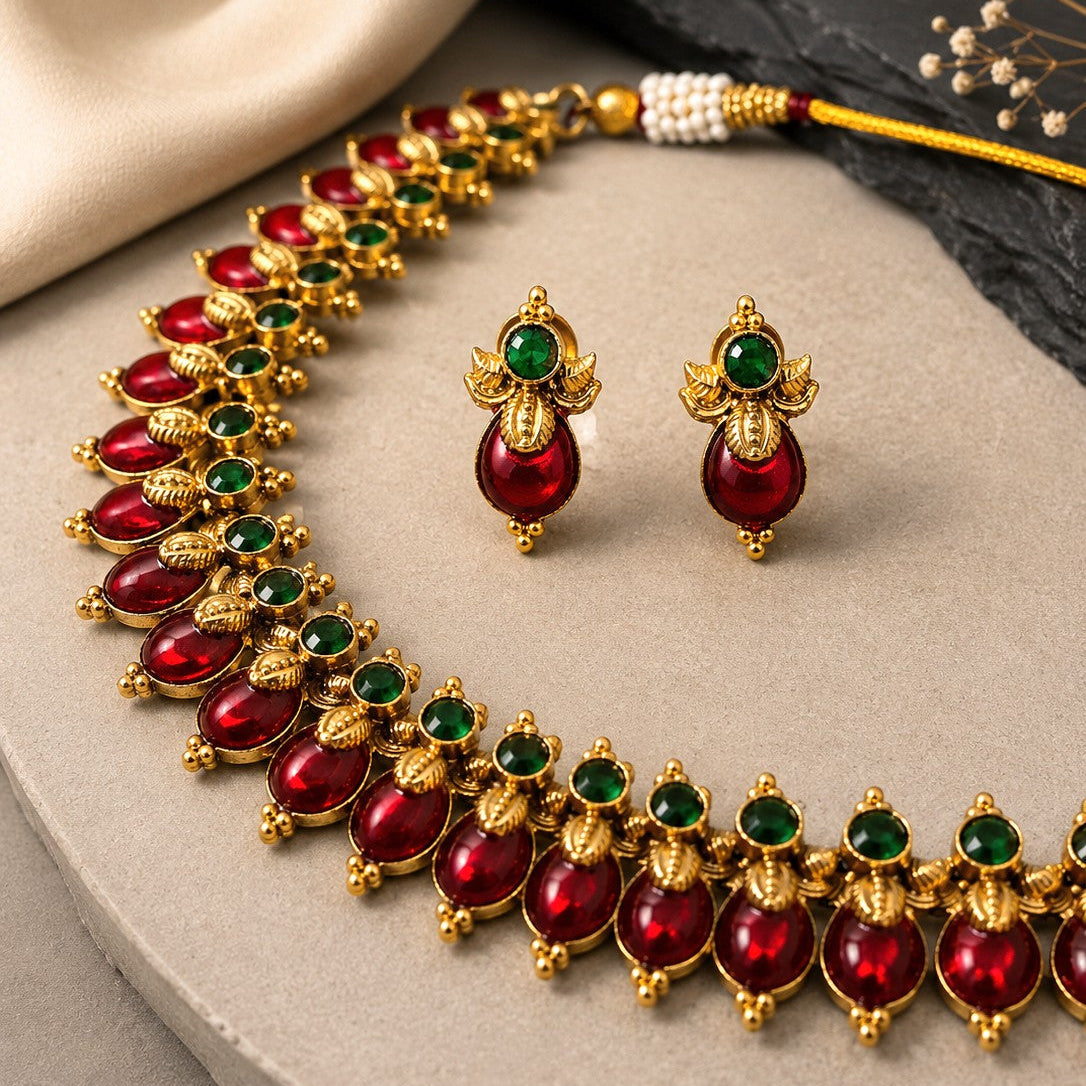 Grand Temple Fringe Necklace