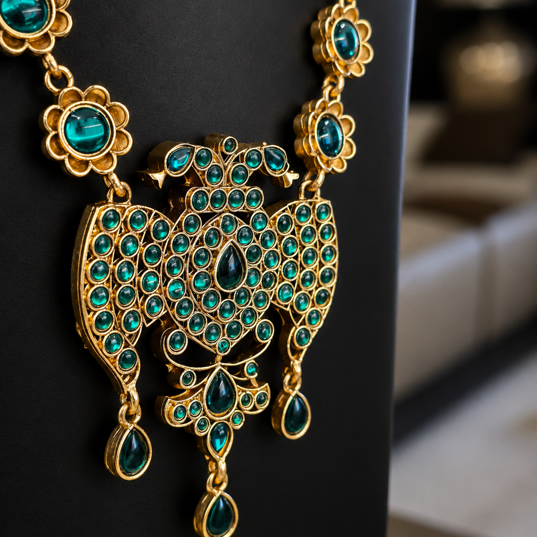 Peacock Medallion Necklace