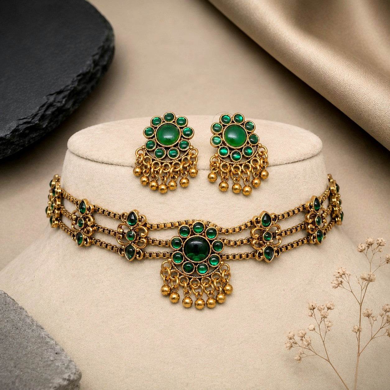 Flower Pendant Layer Necklace