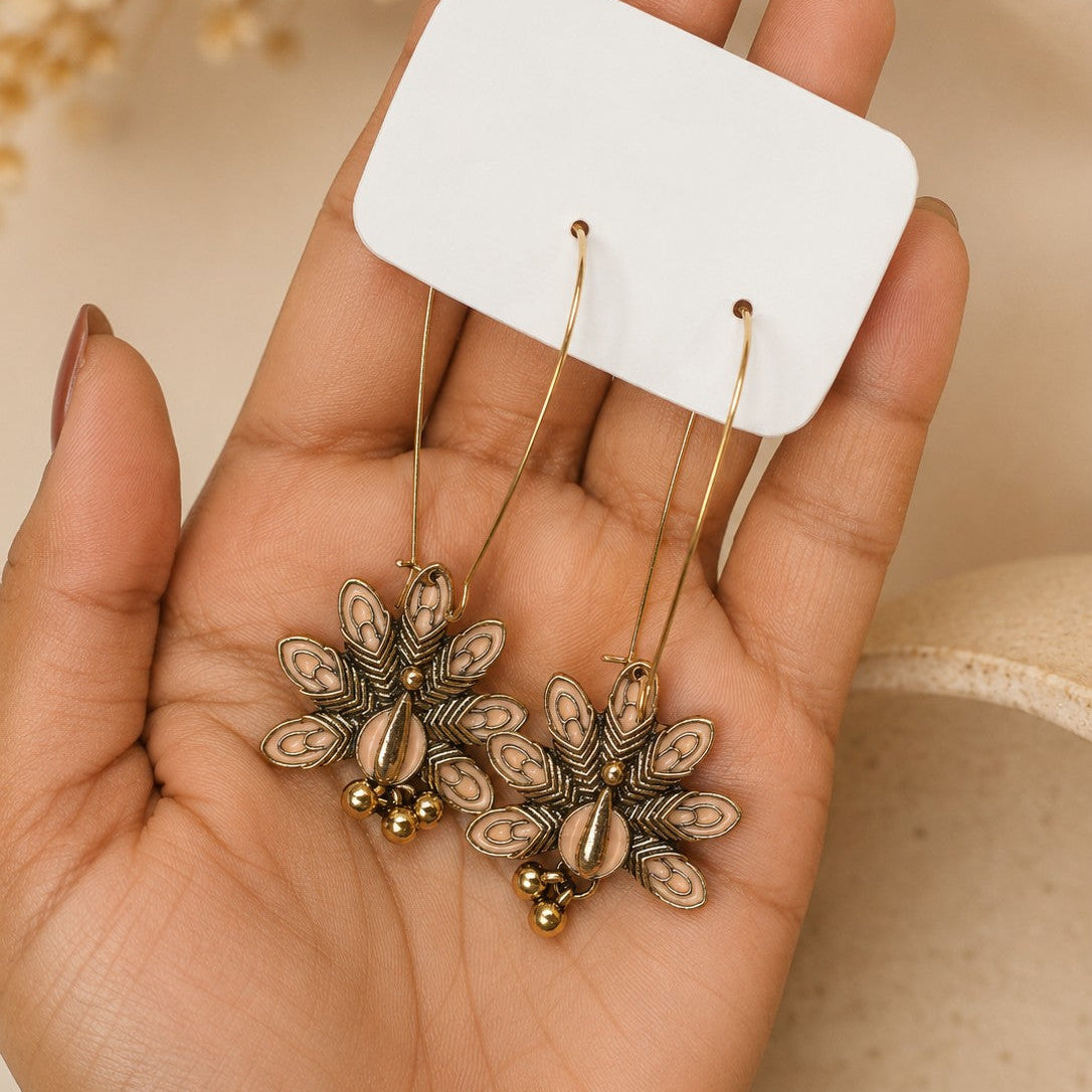 Peacock Fan Earrings