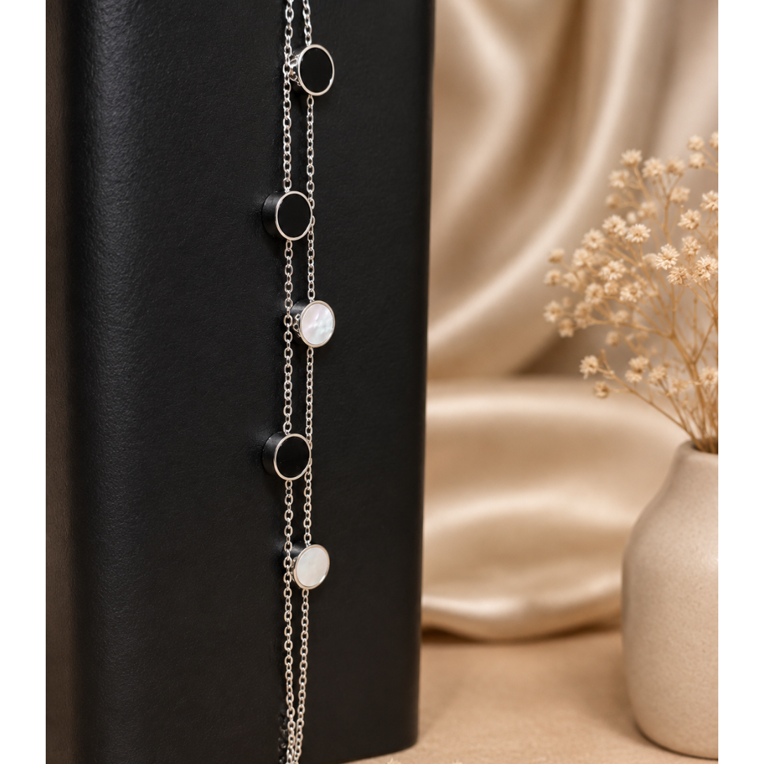 Contrast Disc Bracelet