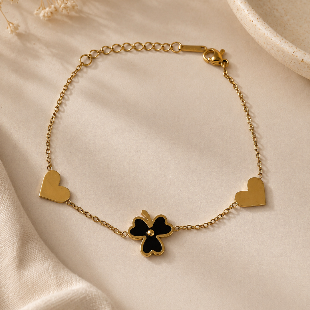 Clover Heart Bracelet