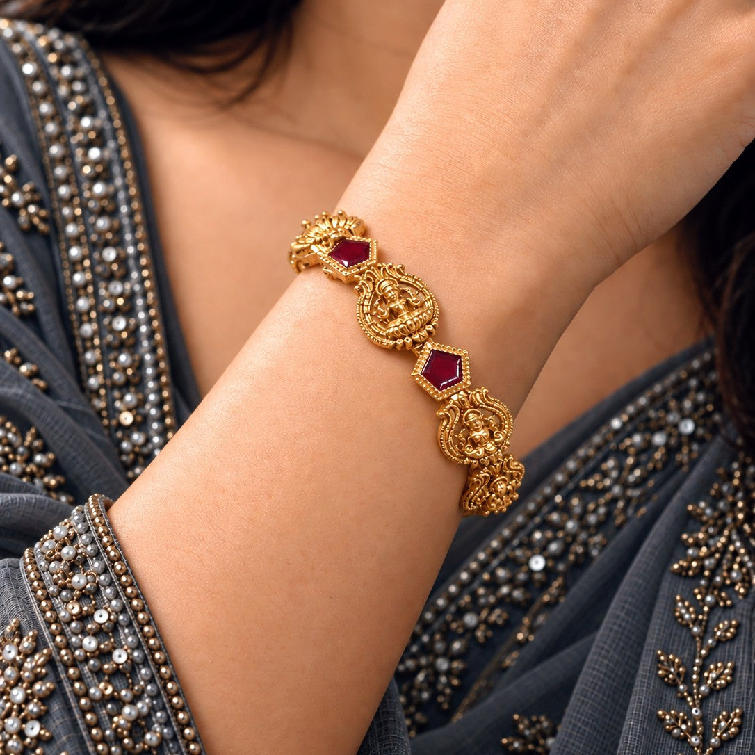 Goddess Medallion Temple Bangle