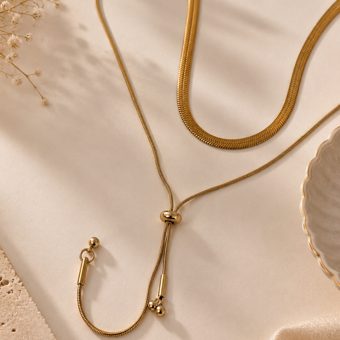 Layered Lariat Necklace