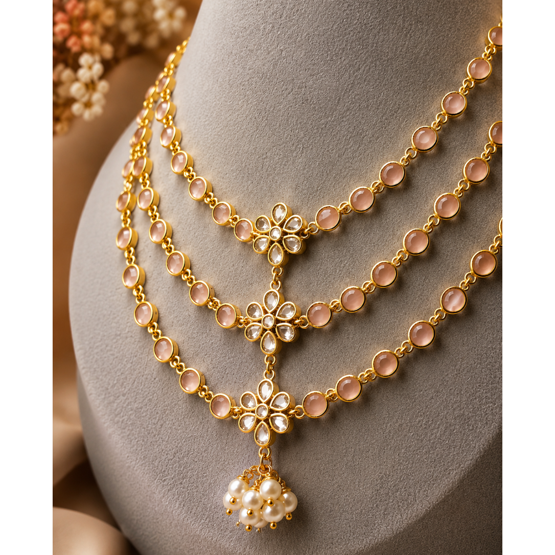 Blush Cascade Necklace