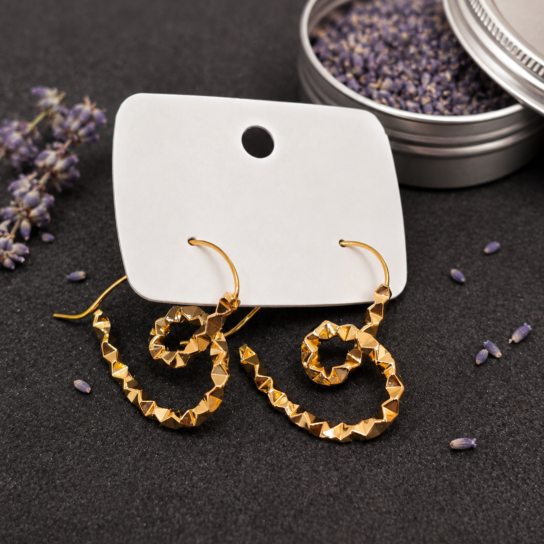 Heart Coil Earrings