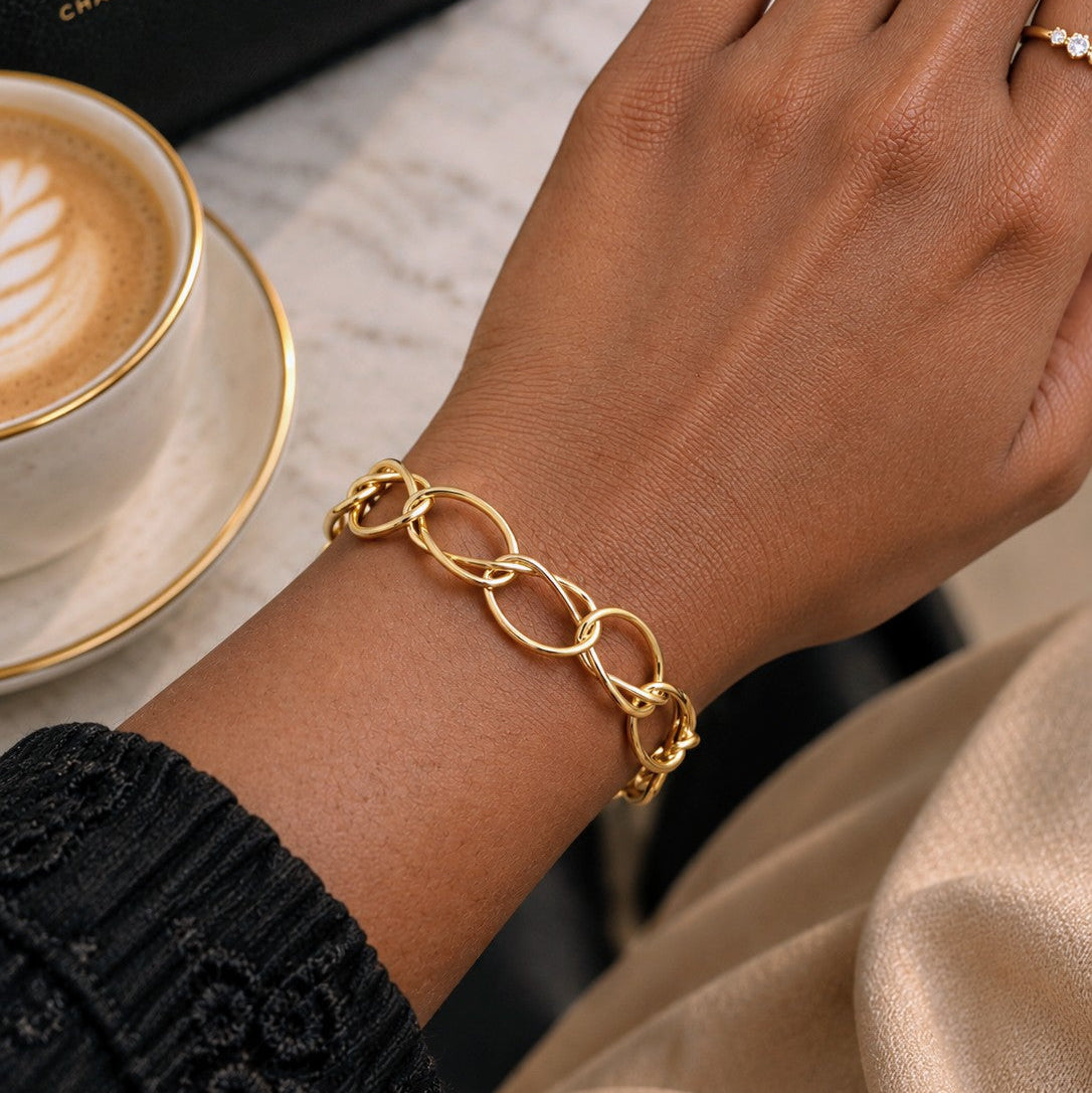 Chunky Round Link Bracelet
