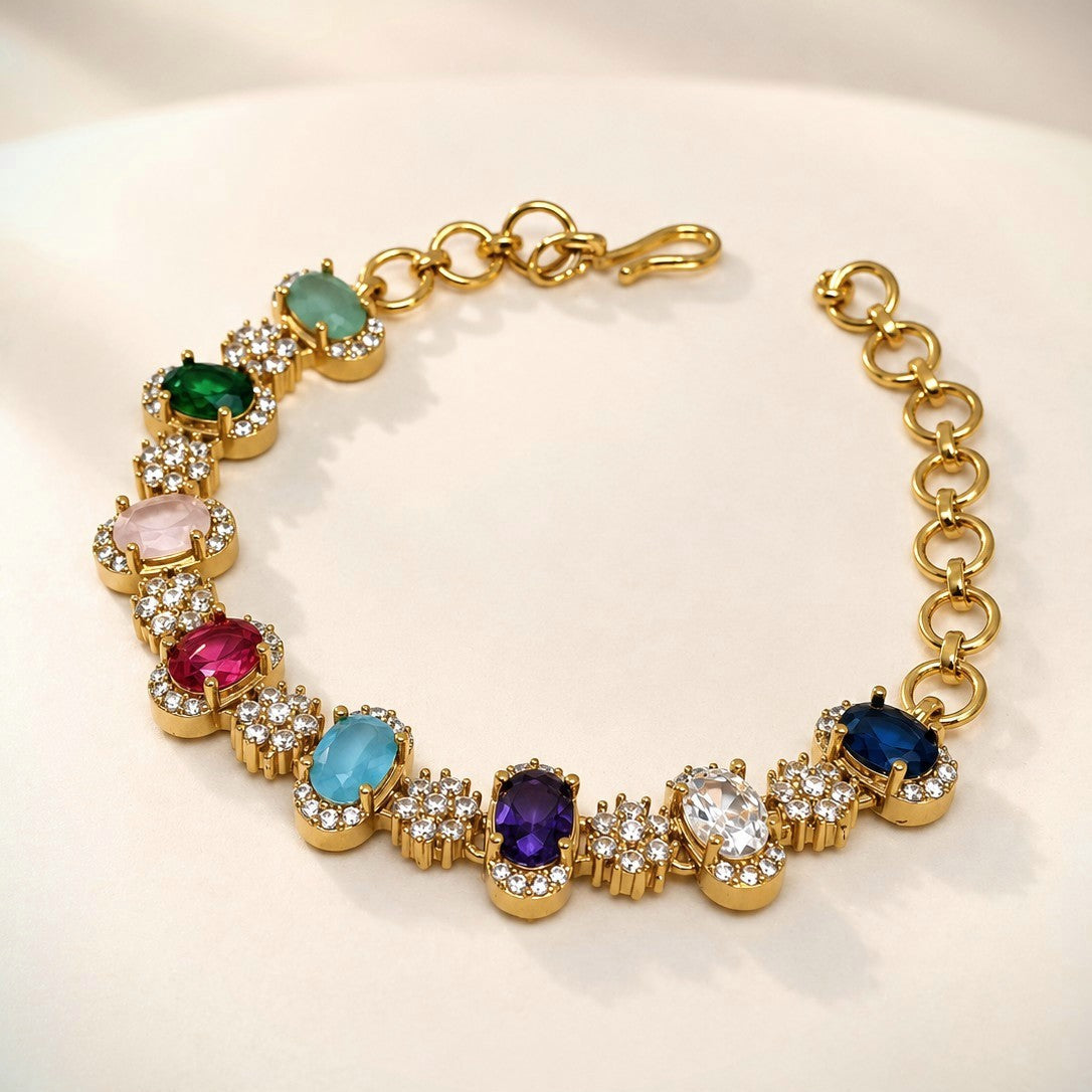 Multi Color Starburst Bracelet
