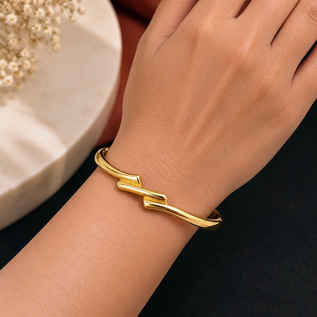Kinked Twist Cuff Bracelet
