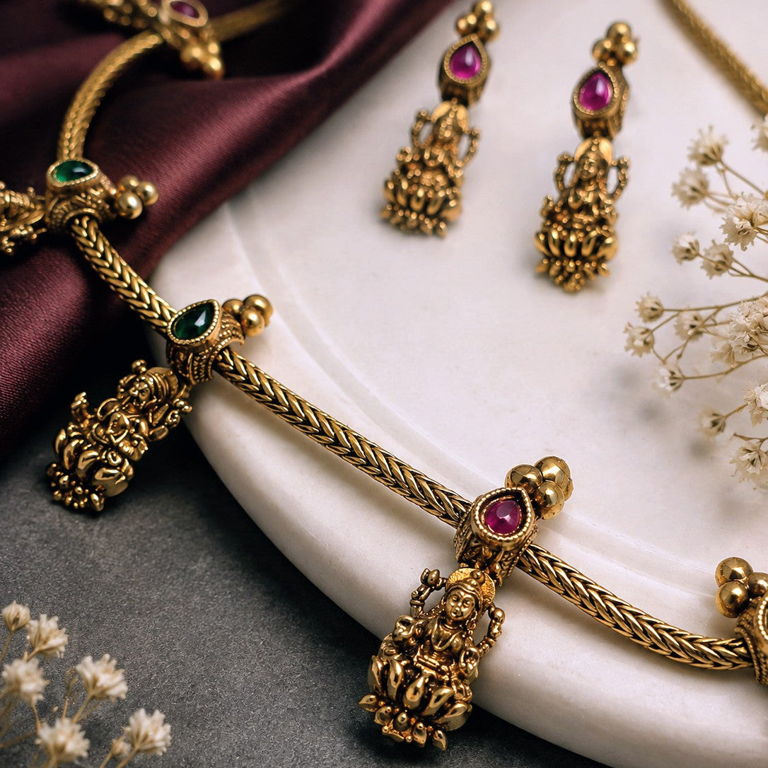 Temple Deity Charm Necklace