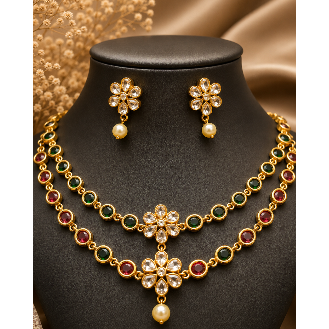 Blush Cascade Necklace